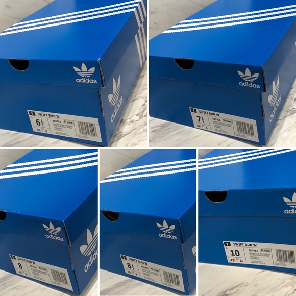 adidas Swift Run "Raw White/Black" Shoe Leopard - Picture 7 of 8